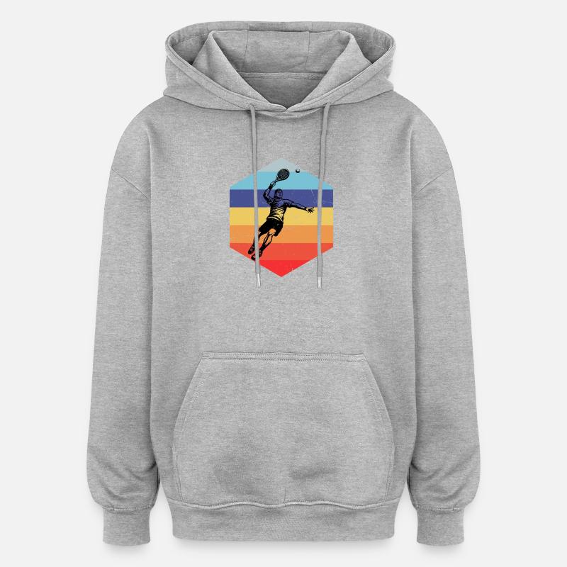 Le padel parfait pour chaque padel - Sweat à capuche oversize unisexe - gris chiné
