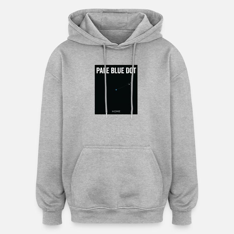 Univers Blue Dot Home - Sweat à capuche oversize unisexe - gris chiné