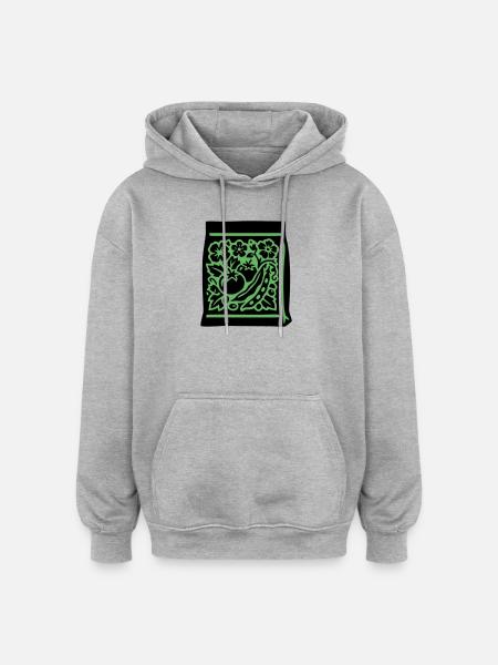 Seeds Bag Tomatoes Vegetables - Oversized Unisex Hoodie - heather grey