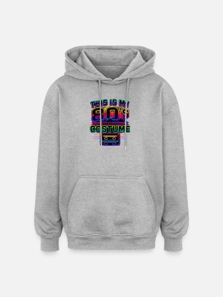 This Is My 80's Costume 80s - Oversized Unisex Hoodie - heather grey