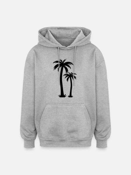 palmen - Oversized Unisex Hoodie - heather grey