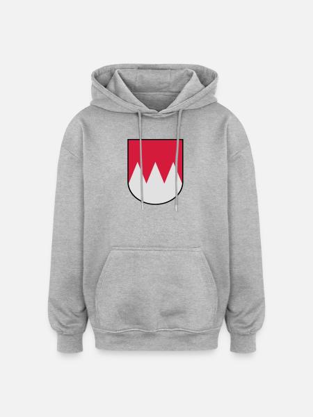 Franks Coat of Arms - Oversized Unisex Hoodie - heather grey
