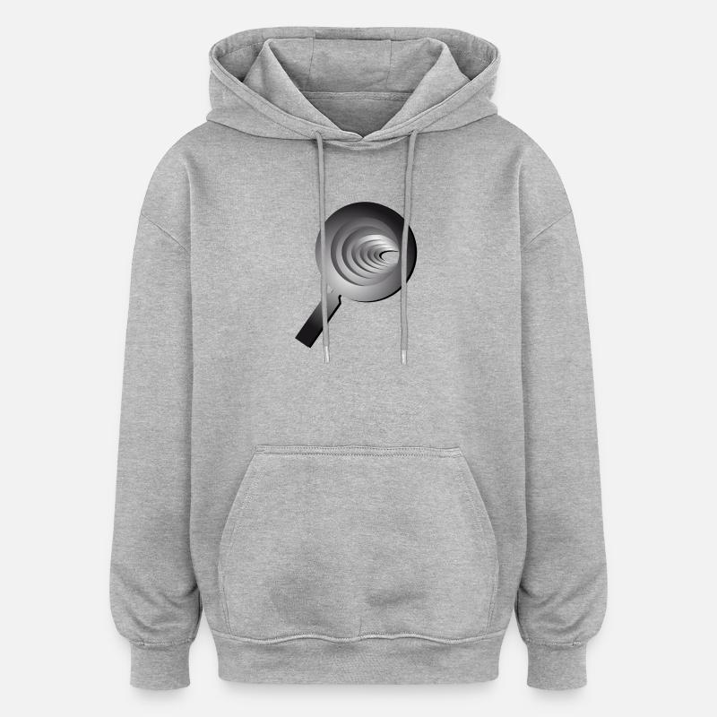 Loupe 3D - Loupe - Sweat à capuche oversize unisexe - gris chiné