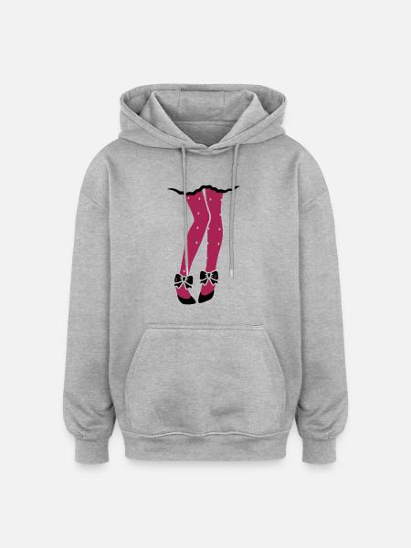Fille - Talons - talons hauts - chaussures - - Sweat à capuche oversize unisexe - gris chiné