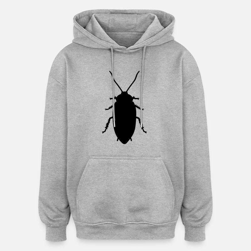 Kakerlake - Oversized Unisex Hoodie - Grau meliert
