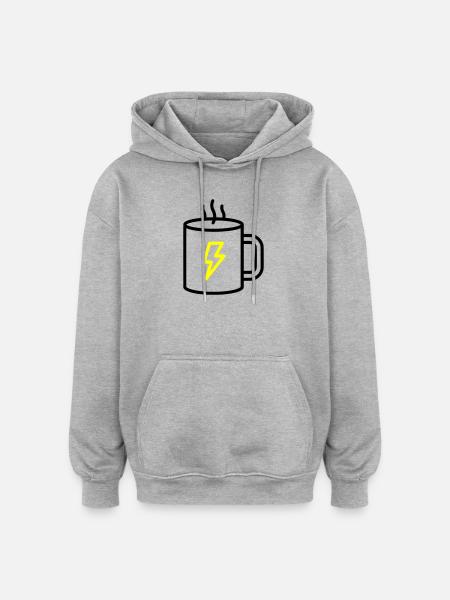 Coffee Mug Blitz Energy - Oversized Unisex Hoodie - heather grey