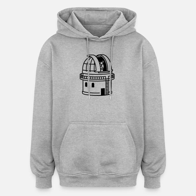 Observatory - Oversized Unisex Hoodie - heather grey