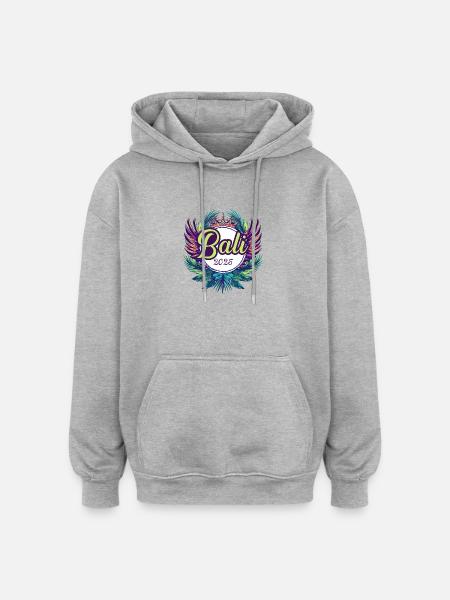Bali 2025 Team - Oversized Unisex Hoodie - heather grey