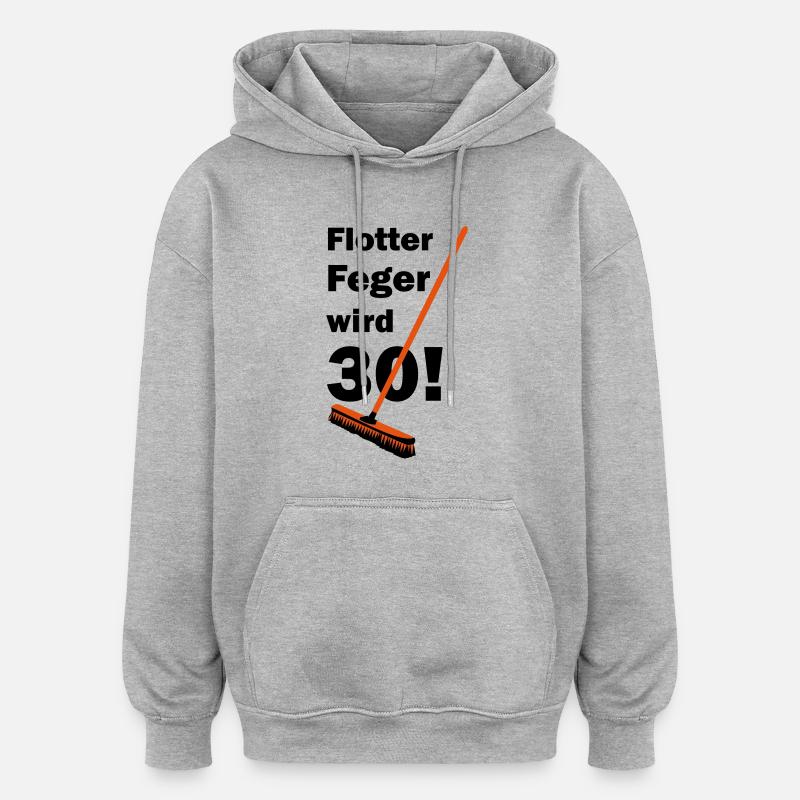 Brisk broom sweeper 30 - Oversized Unisex Hoodie - heather grey