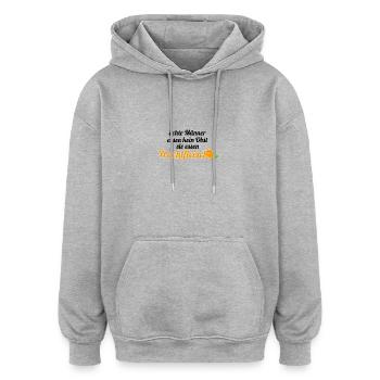 Obst Früchte Geschenkidee Früchte Funsprüche Obst - Oversized Unisex Hoodie - Grau meliert - Vorne - Noah (186cm)