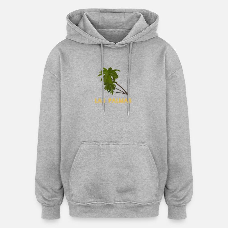 Las Palmas Gran Canaria T-Shirt - Sweat à capuche oversize unisexe - gris chiné