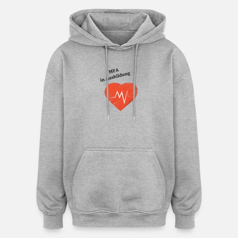 Cadeau du bureau du médecin assistant de formation du MFA - Sweat à capuche oversize unisexe - gris chiné