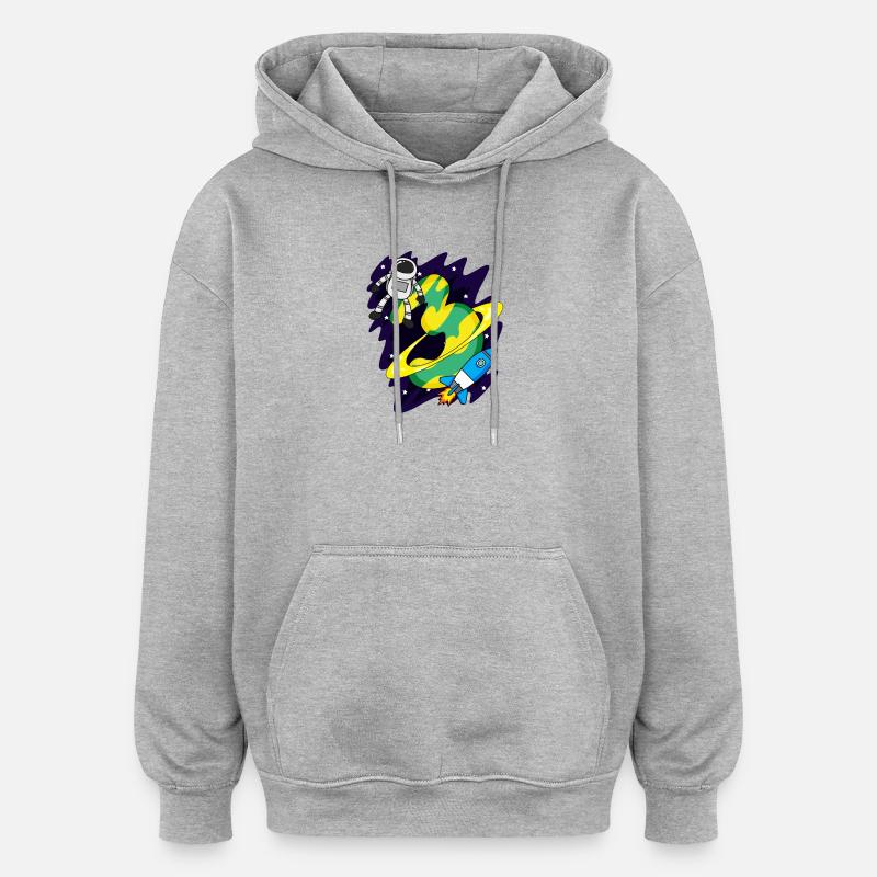 3 Jahre alt Junge Geschenk - Oversized Unisex Hoodie - Grau meliert