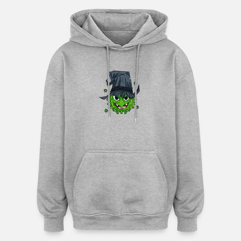 Virus de la sorcière - Sweat à capuche oversize unisexe - gris chiné