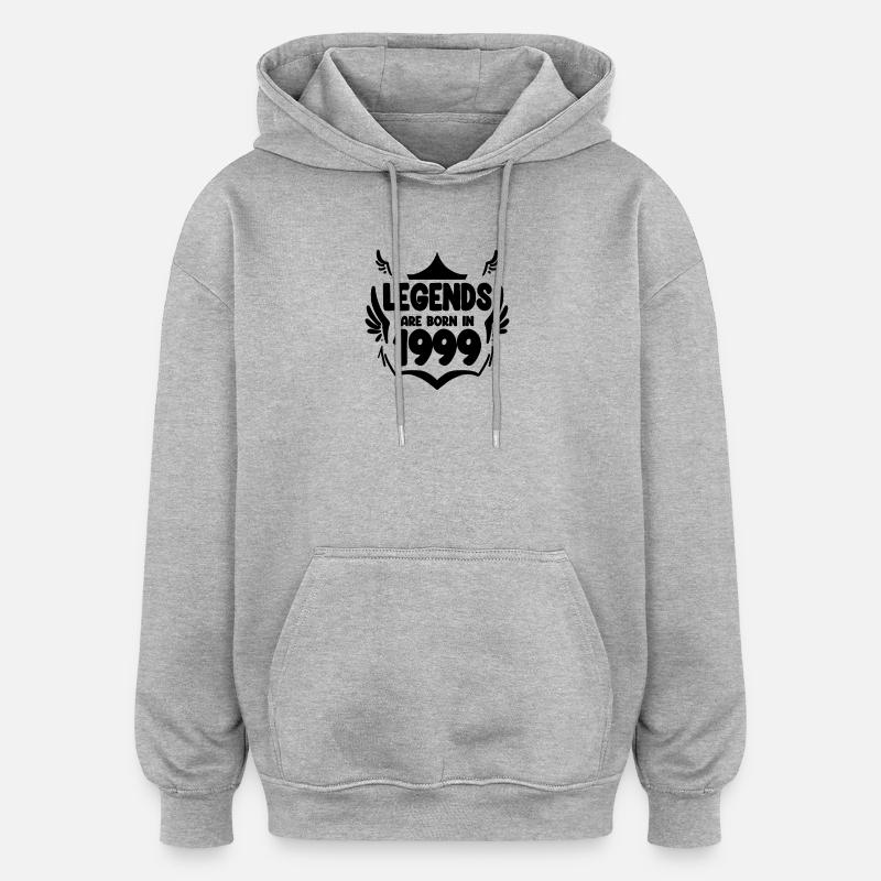 1999 - Oversized Unisex Hoodie - Grau meliert