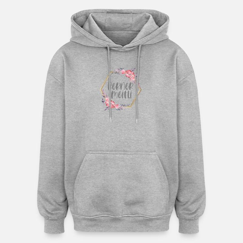 Schweiz Bern Mädchen Heimat Geschenk - Oversized Unisex Hoodie - Grau meliert
