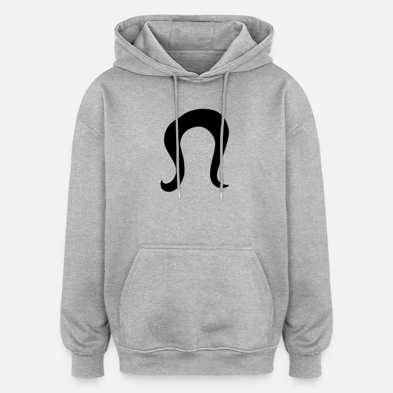 Frisur - Oversized Unisex Hoodie - Grau meliert