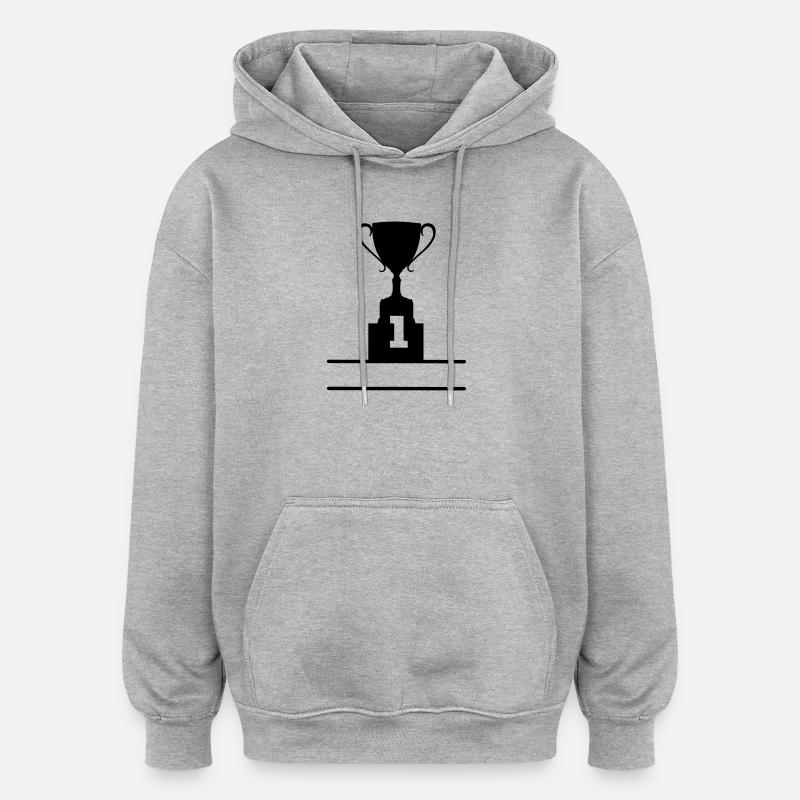 Cup cup number 1 - Oversized Unisex Hoodie - heather grey