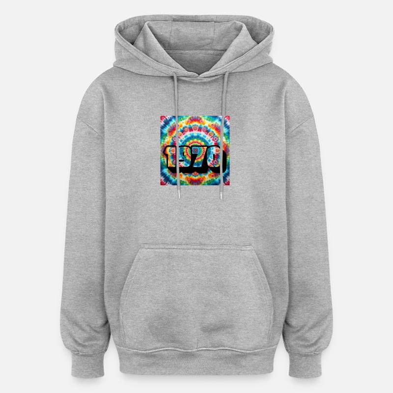 BEAUTIFUL YEAR 1970 - Sweat à capuche oversize unisexe - gris chiné