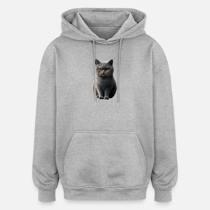Britisk korthåret kat BKH Kat Mor Søde katte - Oversize unisex hoodie - grå meleret