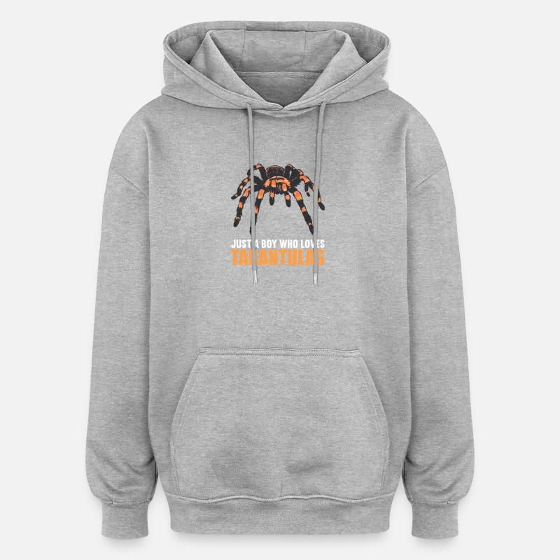 Tarentules Tarentule - Sweat à capuche oversize unisexe - gris chiné