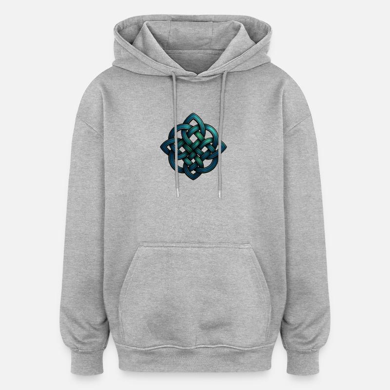 Celtic knot - Oversized Unisex Hoodie - heather grey