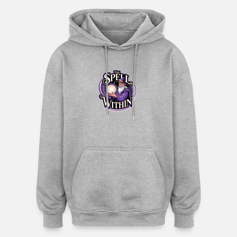 Magie Zauberer – The Spell Within - Oversized Unisex Hoodie - Grau meliert