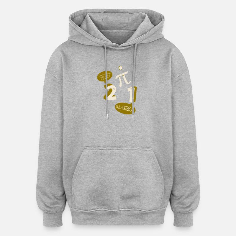 Math Math Math Teacher Mathematician - Oversized Unisex Hoodie - heather grey