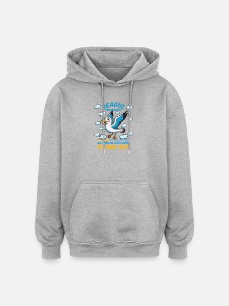 Seagull Management of Competent Colleagues - Oversized Unisex Hoodie - heather grey