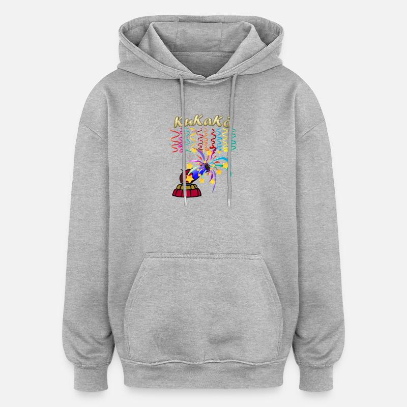 KuKaKö - Carnaval Carnaval Lundi gras Köthen - Sweat à capuche oversize unisexe - gris chiné