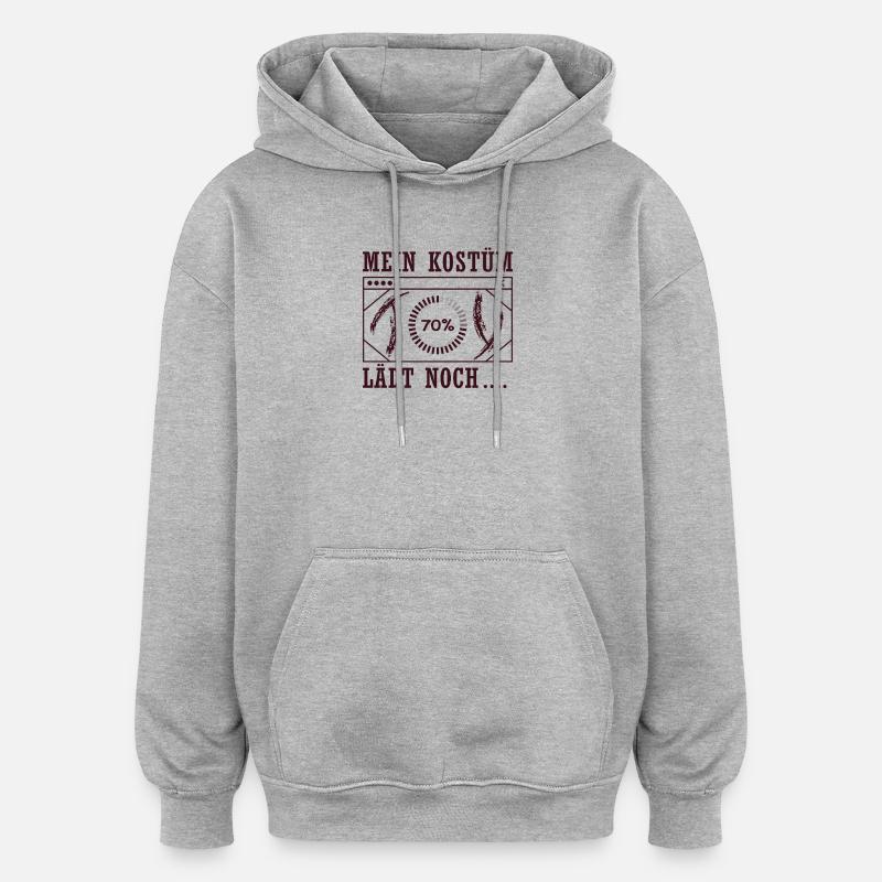 My costume is still loading - Oversized Unisex Hoodie - heather grey