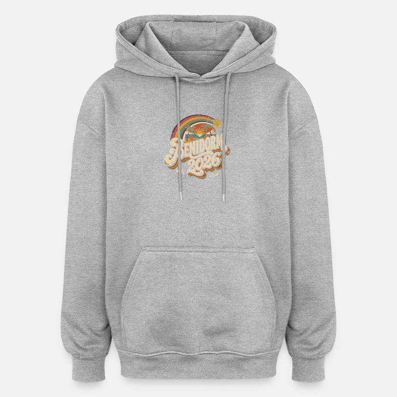 Bendorm 2026 Retro Sunset - Oversized Unisex Hoodie - heather grey
