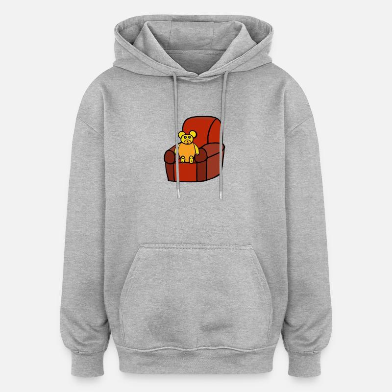 Teddy Teddy Bear Enfants Ours - Sweat à capuche oversize unisexe - gris chiné