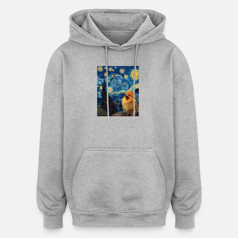 Zwergspitz Spitz Pomeranian - Oversized Unisex Hoodie - heather grey