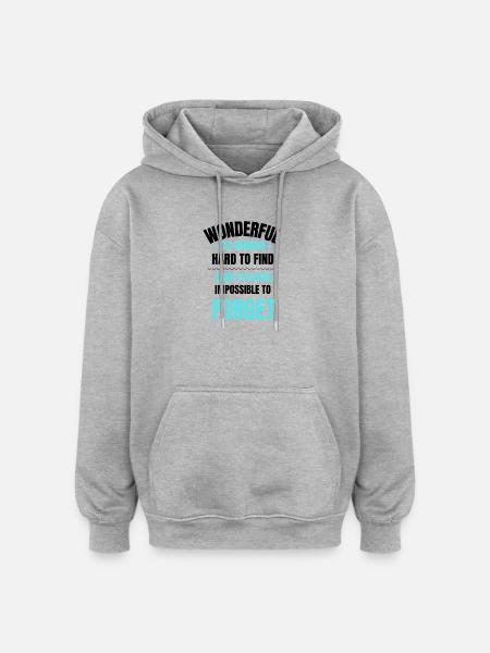 Abschiedsgeschenk eines Kollegen - Oversized Unisex Hoodie - Grau meliert
