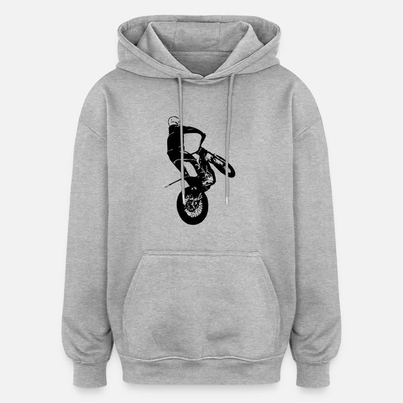 Trial - Oversized Unisex Hoodie - Grau meliert