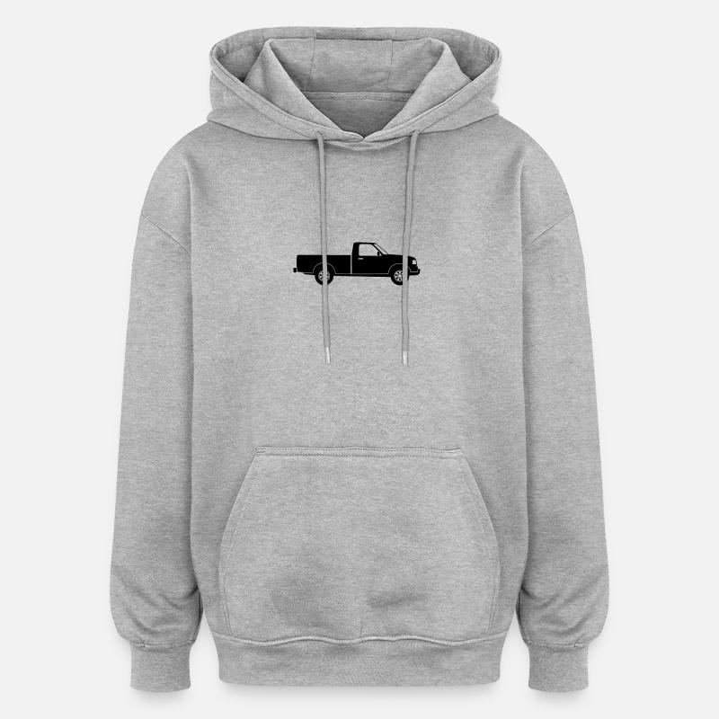 Camionnette - Sweat à capuche oversize unisexe - gris chiné