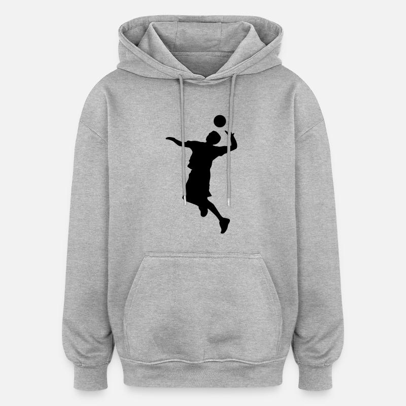 Volleyball player - Oversized Unisex Hoodie - Grau meliert