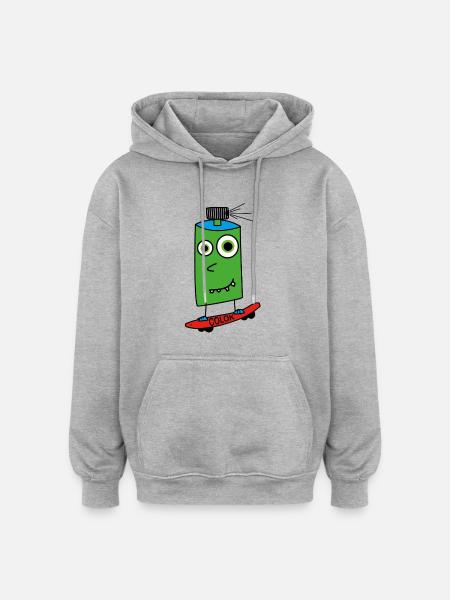 Boardsprayer - Oversized Unisex Hoodie - Grau meliert