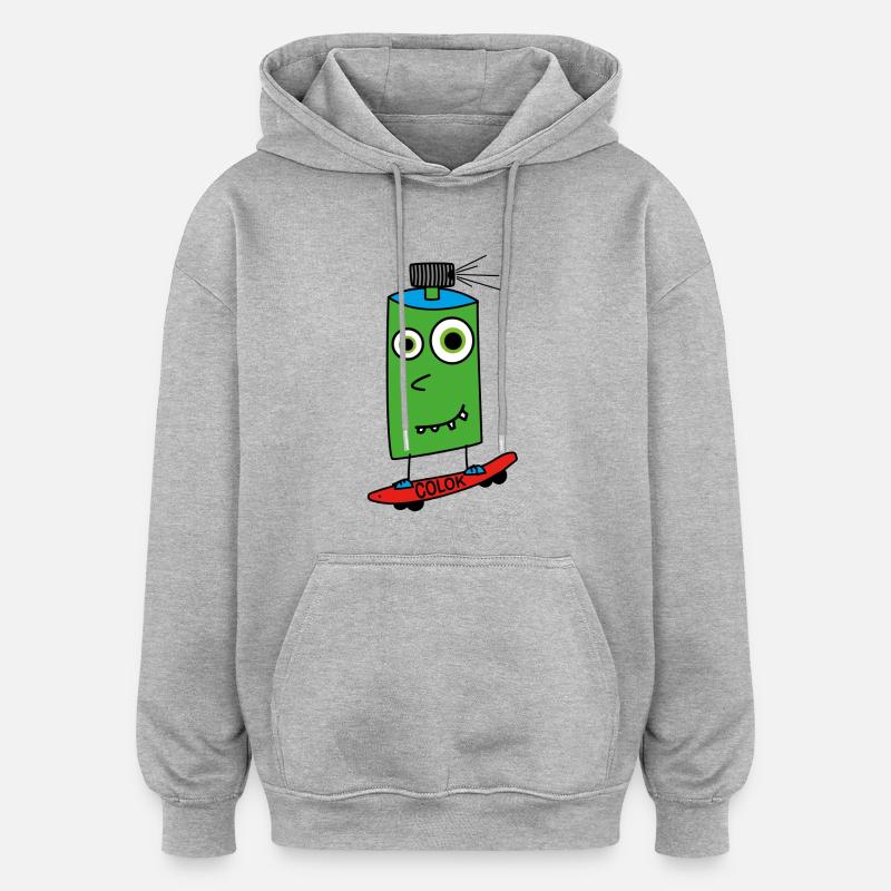 Boardsprayer - Oversized Unisex Hoodie - Grau meliert