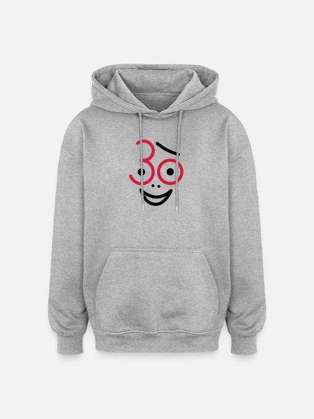 Juhu 30 years! - Oversized Unisex Hoodie - heather grey