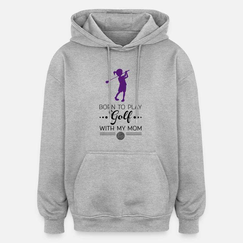 Le golf - Sweat à capuche oversize unisexe - gris chiné