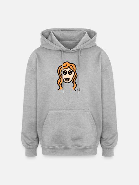 Virgo tall - Oversized Unisex Hoodie - heather grey