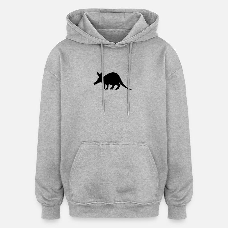 aardvark erdferkel2 - Oversized Unisex Hoodie - Grau meliert