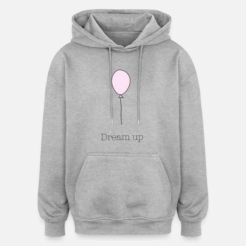 Ballon - Sweat à capuche oversize unisexe - gris chiné