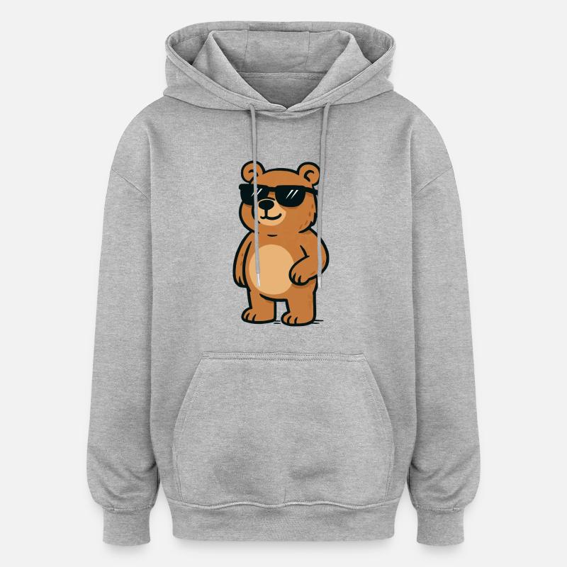 Baer Cool Comic - Sweat à capuche oversize unisexe - gris chiné