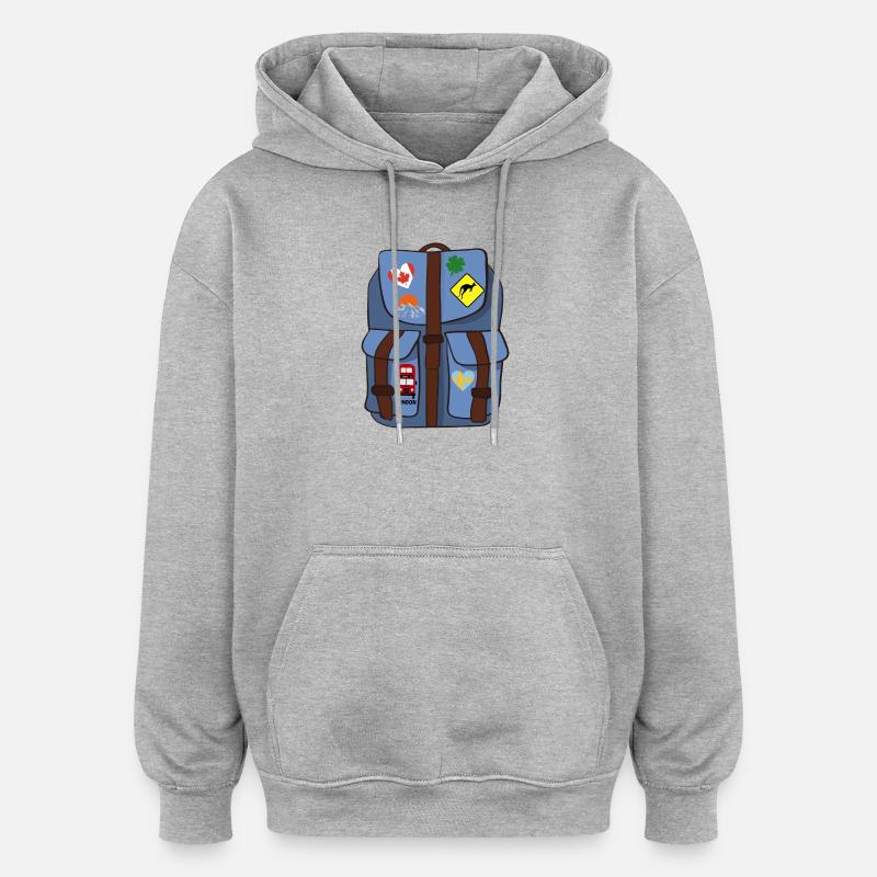 backpack - Oversized Unisex Hoodie - heather grey