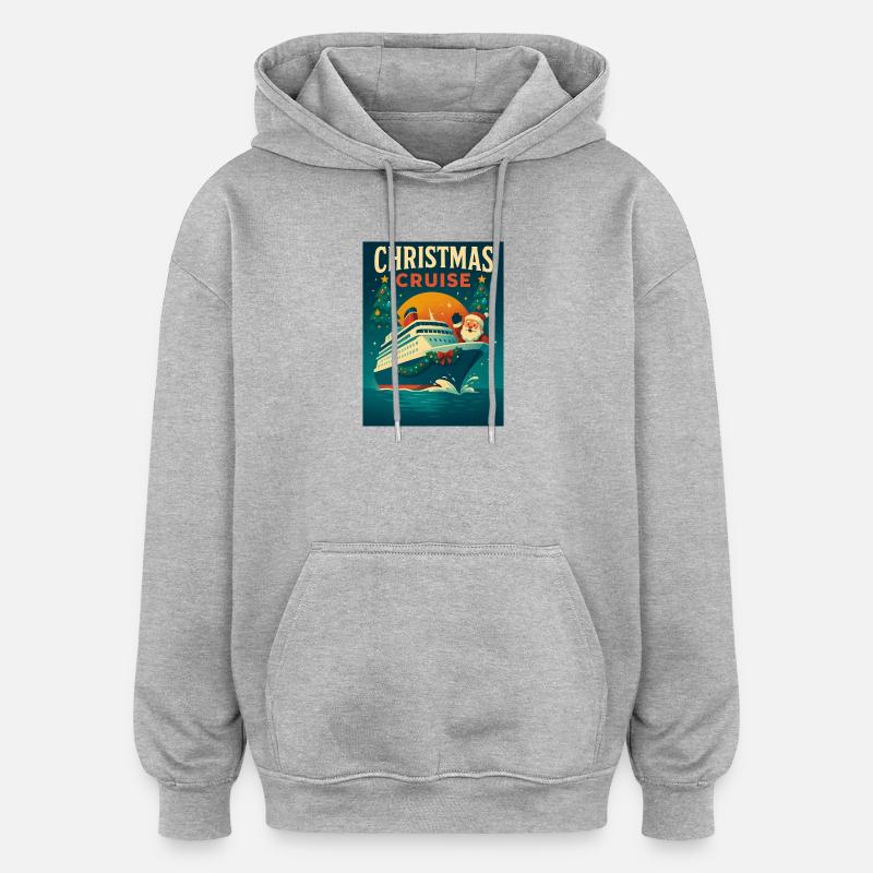 Weihnachtskreuzfahrt - Oversized Unisex Hoodie - Grau meliert
