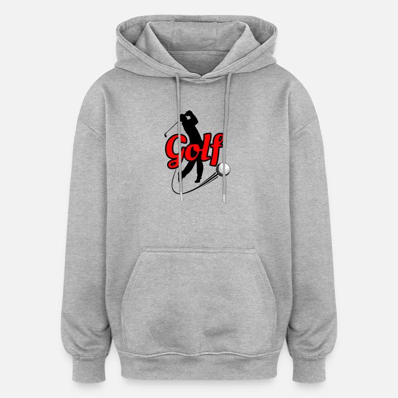 Golf 4 - Sweat à capuche oversize unisexe - gris chiné