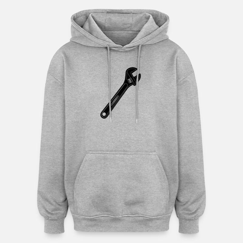 Pinces à outils - Sweat à capuche oversize unisexe - gris chiné